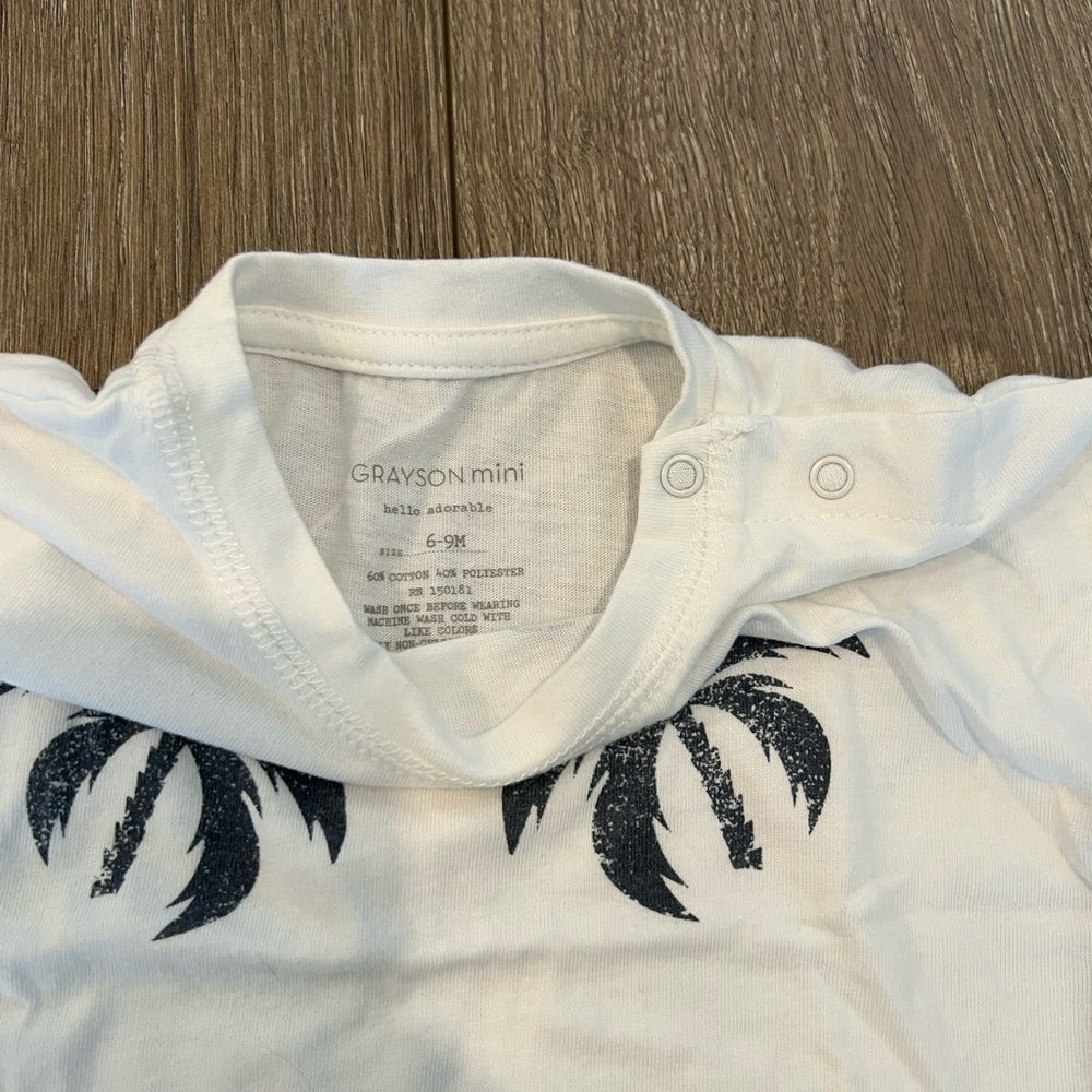 6-9M Palm Tree Outfit Set - Picture 4 of 4